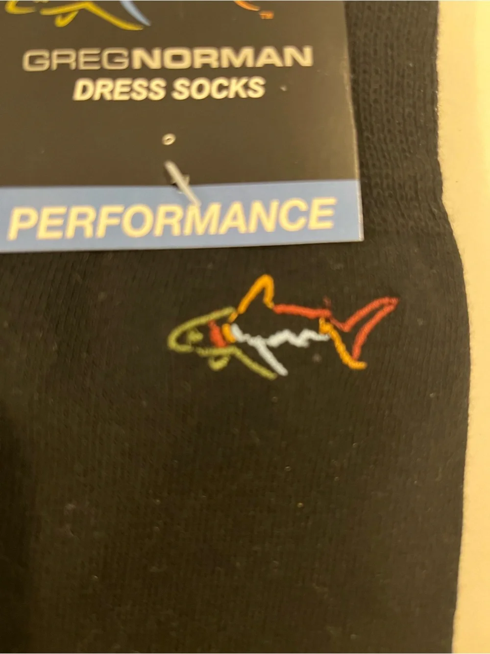 Greg Norman Collection Performance Dress Socks Black Shoe Size 8-12 (2 Pairs)
